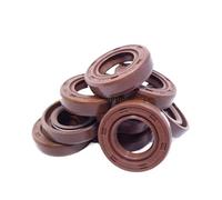 22 * 35 * 6/7/8 22x35x6/7/8 22 * 40 * 7 22x40x7 Brown Fluoro FKM Fluorine Rubber Spring Two Lip TC Gasket Radial Shaft Skeleton Oil Seal(1Piece 22x35x7)