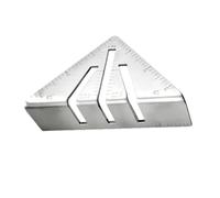 22.5/45/90 Degree Miter Square Ruler Multi Purpose Carpenter Metal Triangle