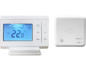 22.5 Team Controls Vibe WiFi + RF Smart Phone App Controlled Room Thermostat Wireless - IOS & Android Apps Available - Also works with Amazon Echo & Google Assistant
