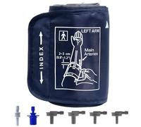 22-52cm Blood Pressure Cuff with 6 Connectors, Adjustable Extra Large Blood Pressure Replacement Cuff Home Use BP Monitor Digital Machine Compatible All Automatic Blood Pressure Monitors for Big Arms
