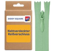 22" (56cm) Light Sage Invisible Zip - Concealed Nylon Closed-End