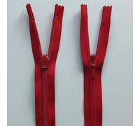 22" / 56cms YKK Concealed Dress Zip Red