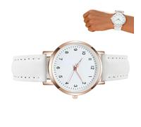 22.5cm Watch for Women - Women Watch, Glowing in The Dark Wrist Watchs | Fashion Luminous Leather Watchs, 3.25cm Case | Simple Retro Casual Design for Womens, Day & Night Wear, Travel, Business