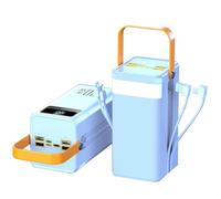 22.5W Fast Charging 60000mAh/80000mAh Power Bank Portable Charger USB C Powerbank with 7 Output& 3 Input External Battery Pack for Mobile Phone(60000mah,White)