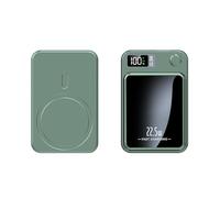 22.5w Ultra Fast Power Bank Portable and Compact Digital Display 10000m Magnetic Wireless Charging Mobile Power Bank(10000milliampere/green)