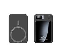 22.5w Ultra Fast Power Bank Portable and Compact Digital Display 10000m Magnetic Wireless Charging Mobile Power Bank(5000milliampere/black)