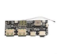 22.5W USB Power Supply Converter Module with Fast-Charge Identification Chip for DIY Projects, DC 9V-36V Input to 5.2V Output, Black ABS Housing