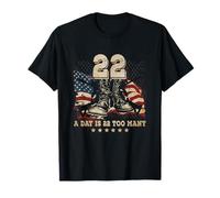 22 A Day is 22 Too Many Veteran Lives Matter Help Veterans T-Shirt