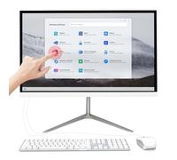 22" All-in-one Desktop Computer PC, Touchscreen FHD Display G5400 Quad Core 16G RAM 512G SSD ROM PC, Liftable Arm Rotatable Monitor WiFi Bluetooth Connection Desktop for Home Study Office Gaming