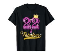 22 and Fabulous T-Shirt 22 yrs old B-day 22nd Birthday Gift T-Shirt