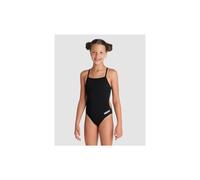 (22) Arena Girls Team Swimsuit Challenge Solid UV Protection Swimwear Black