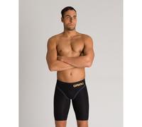 (22) Arena Race Men's Swimming Jammer Powerskin Carbon Core FX Shorts - Black / Gold