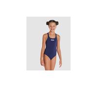 (22) Arena Team Girls Swim Pro Solid 50+ UV Protection Sports Swiming Costume - Navy