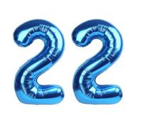 22 Balloons Number Birthday Party Decorations, 40 Inch Baloons for Women Men, Dark Blue Number Decor for Party, Marriage Proposal, Wedding Anniversaries Events