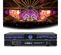 22-band Audio Equalizer, Automatic Noise Reduction Stereo Graphic Equalizer HIFI Separates with 10 Preset Effects & Dual Channel 1U Rack Mount