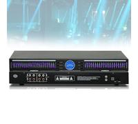 22-Band Audio Equalizer, Dual-Channel Rack-Mounted with 10 Preset Effects, Automatic Noise Reduction, for Recording Studios and HiFi Home Tuning