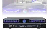 22-Band Audio Equalizer, Stereo Graphic EQ with 10 Preset Effects, Automatic Noise Reduction, Dual Channel 1U Rack Mount for Recording Studio