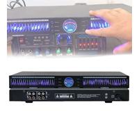 22-Band Audio Equalizer, Stereo Graphic Equalizer Hifi Separates, 10 Preset Effects, Automatic Noise Reduction, Dual Channel 1u Rack Mount, Home EQ Tuning Equalizer, for Recording Studio, Concert