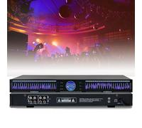 22-Band Audio Equalizer Tereo Graphic Digital Equalizer Hifi Separates with 10 Preset Effects Automatic Noise Reduction Dual Channel 1U Rack Mount for Recording Studio