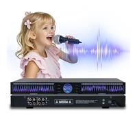 22-Band Graphic Audio Equalizer - Dual-Channel 1U Rack-Mount EQ with 10 Preset Effects, Auto Noise Reduction & Hi-Fi Sound for Recording Studios