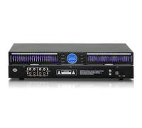 22-Band HiFi Audio Equalizer, Stereo Graphic EQ With Separate Channel Controls, 10 Preset Effects, 12 Adjustable Bands, Auto Noise Reduction, Home Audio Processor