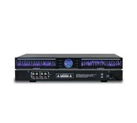 22-Band Stereo Graphic Equalizer, Dual Channel Audio EQ with 10 Presets, Automatic Noise Reduction, 1U Rack Mount HiFi Equalizer for Home Audio, Studio & Live Sound