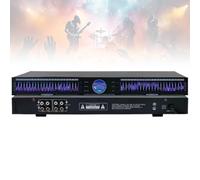 22-Band Stereo Graphic Equalizer with 10 Preset Effects, Digital EQ, Automatic Noise Reduction, Dual Channel, 1U Rack Mount for Stage and Studio Use
