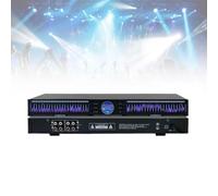 22 Bands Hifi Audio Equalizer, Digital Stereo Graphic EQ, 1U Dual Channel, Low/Mid/Treble Adjustment and 10 Preset Effects, Intelligent Noise Reduction, for Tuning/Recording Studio