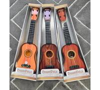 22’’ BROWN GUITAR KIDS ACOUSTIC MUSICAL INSTRUMENT LEARNING BEGINNER 6 Adjustable Strings Mini Guitar for Skill Improving Kids Play Early Educational Pre School Children 3 colors