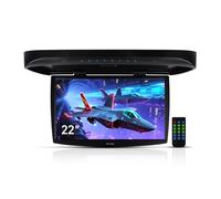 22'' Car Overhead Monitor Screen Display LED Vehicle Flip Down Roof Mount Console HDMI TV Player