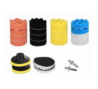 22 Car Polisher Gross Polishing Pads For Drill Sponge Buffer Waxing Buffing Kit - Materials: Sponge, Wool, Stainless Steel - Diameter: 3 Inches (80mm) - Thickness: 2.5-3cm (0.98-1.2 Inches)