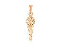 22 CT Gold Plated Silver (92.5% purity) God Hanuman Bajrang Bali Gada Pendant by for Kids Sliver -Clevio978-1