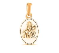22 CT Gold Plated Silver (92.5% purity) God Hanuman Pendant for Men Sliver -Clevio978-1