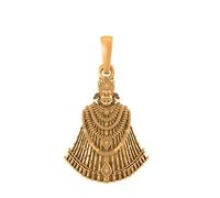 22 CT Gold Plated Silver (92.5% purity) God Khatu Baba Pendant (Big Size) for Men and Women Sliver -Clevio978-1