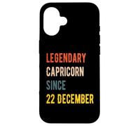 22 December Capricorn Legend Birthday Case for iPhone 16