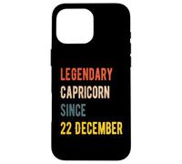 22 December Capricorn Legend Birthday Case for iPhone 16 Pro Max
