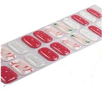 22-Finger Christmas-Themed Gel Nail Stickers, No-Bake Gel Nail Strips, Multiple Designs Available, Gentle and Non-irritating.(BSA-0167)
