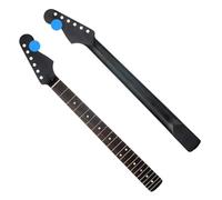 22-Fret Electric Guitar Neck - Canadian Maple with Rosewood Fingerboard 14" Radius 25.5" Scale (Matte Black)