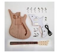 22 Frets DIY Electric Guitar Kit With Mahogany Body Maple Neck Rosewood Fingerboard HH Pickups DIY Electric Guitar Kit