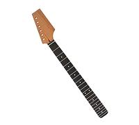 22 Frets Dot Inlays Electric Guitar Neck Replacement Unfinished Half Paddle Headstock Maples Guitar Neck Kits Wood Electric String Instrument Luthiers Tool