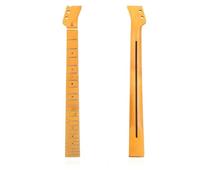 22 Frets Yellow Matte Electric Guitar Neck With Rosewood Maple Fingerboard Inlay Dots Musical Instrument Accessories (Color : 02)