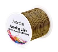 22 Gauge Jewelry Wire, Anezus Silver Craft Wire Tarnish Resistant Copper Beading Wire for Jewelry Making Supplies and Crafting (Antique Bronze)