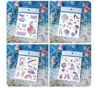 22 Glitter Tattoo Sticker Sets, Including Mermaid And Dream Horse Patterns, Waterproof And Durable Design, Children'S Fun Stickers, Birthday Party Gifts.