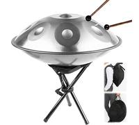 22'' Handpan Drum 9notes 10notes 12notes Steel Drum In D Minor Hand Pan Steel Hand Drum 432Hz 440Hz Tongue Drum Percussion Instrument Ethereal Drum