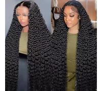 22 Inch 13x4 Deep Wave Lace Front Wig Deep Wave Human Hair Front Wig HD Lace Front Wig 13x4 Pre Drawn Human Hair with Hair