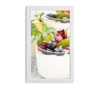 22-inch 24-inch Digital Photo Frame, Wide Screen And Narrow Edge Design, Wall-mounted Advertising Machine, Supports 1080P Video, Suitable For Horizontal And Vertical Placement(White,22 inches)