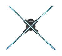 22 inch 3D Hologram Fan Display Advertising Projector LED Wall Mounted Digital Rotating for Business Visual Promotion(25.5inch 768P)