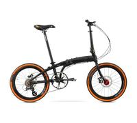 22 Inch 451 Wheel Aluminum Alloy Ultra-Light Folding Bicycle Speed Change Men and Women Disc Brake Portable Adult Bicycle Matte Black