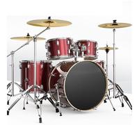 22 Inch Adult Drum Set, Complete Adult Drum Set, Thickened drum shell for Beginner Teens Student with Cymbal Stands, Stool, Drum Pedal, Sticks(G)