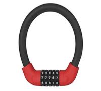 22 Inch Bicycle Cable Lock 5 Position Combination Lightweight Portable Bike for Secure Parking(Red 17.2x570mm)